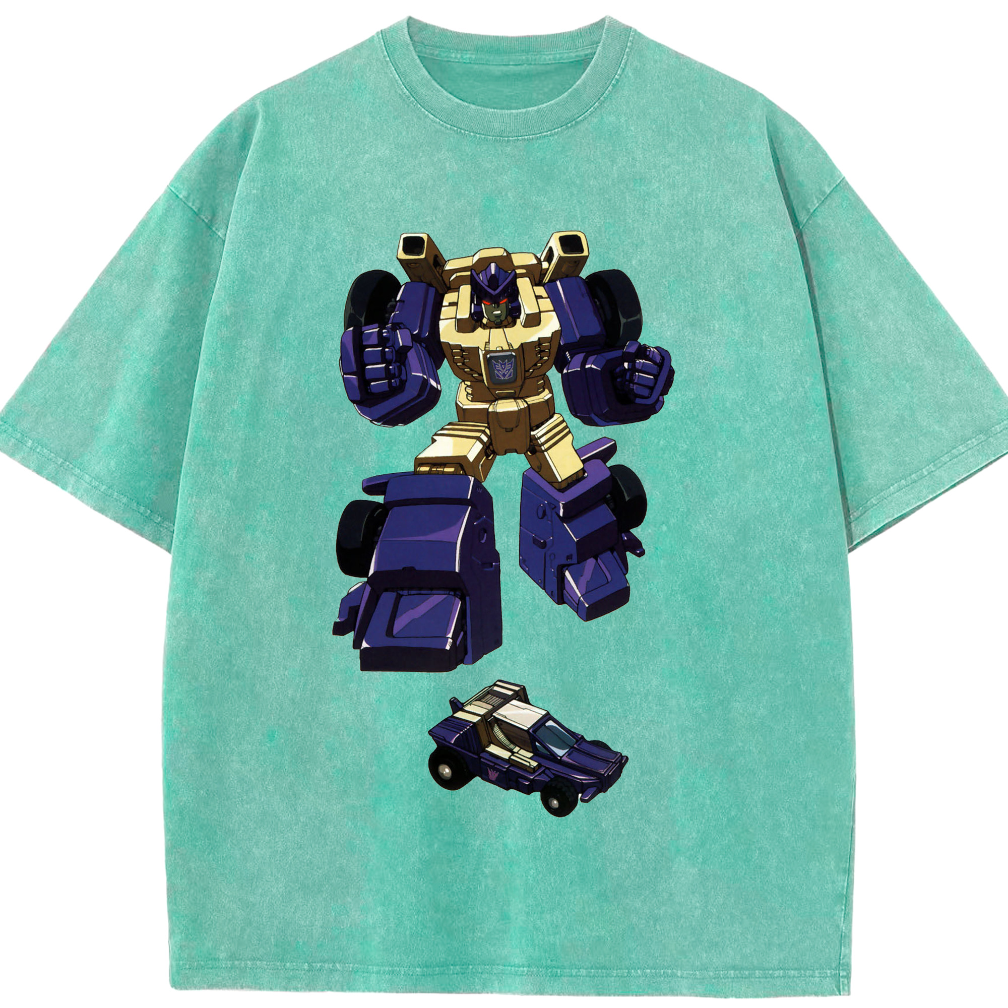 （画像用）  綿100% ヴィンテージ風 半袖Tシャツ（フロントプリント）